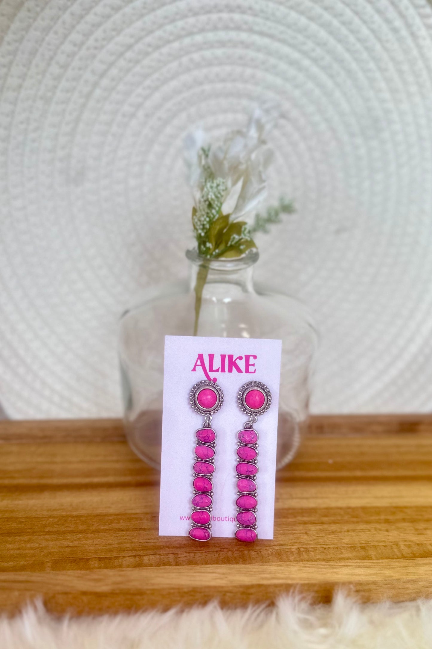 napa pink earrings