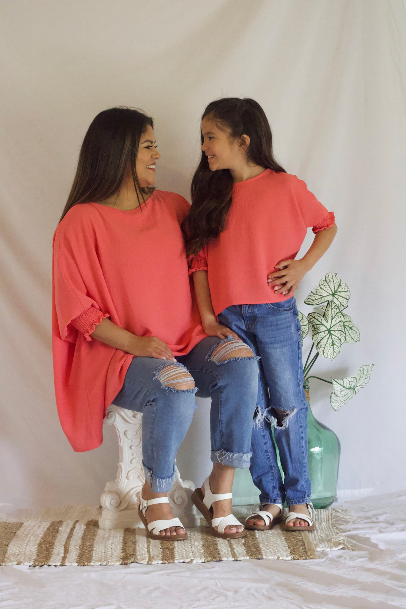 What I Want Coral Mommy + Me Top